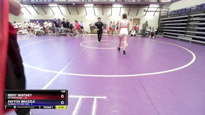 105 lbs Round 2 (10 Team) - Kylee Smith, OK Wrestling vs Kenzie Nondorf, Sudden Victory Red