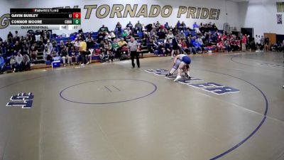 139 lbs Quarterfinal - Gavin Burley, Kiski vs Connor Moore, Connellsville