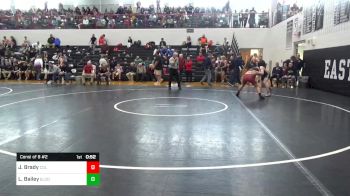 160 lbs Consi Of 8 #2 - James Brady, Columbia vs Luke Bailey, Eastern Lebanon County