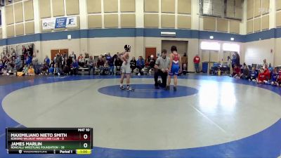 78 lbs Round 4 (10 Team) - James Marlin, Roncalli Wrestling Foundation vs Maximiliano Nieto Smith, Kokomo Wildkat Wrestling Club