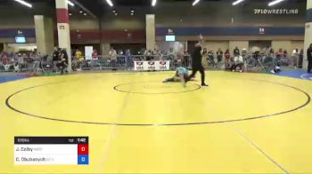 105 lbs Consi Of 8 #1 - Jaelynn Colby, North Pole Wrestling Club vs Chloe Obuhanych, O2 Rhino Wrestling Club