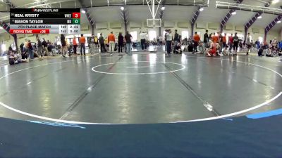 125 lbs 7th Place Match - Neal Krysty, Wheeling University vs Mason Taylor, Mount Union