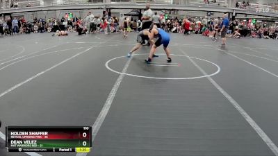 110 lbs Round 1 (6 Team) - Holden Shaffer, Revival Uprising Pink vs Dean Velez, Mat Warriors Red