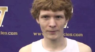 Chris Reed (Western Oregon) 1st place, heat 2 of the mile at the 2011 UW Invitational