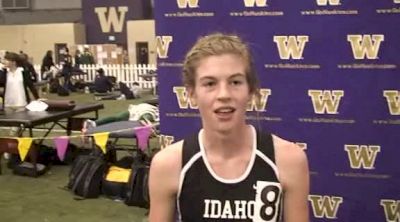 Hannah Kiser (Idaho) 1st place, heat 2 of the mile at the 2011 UW Invitational