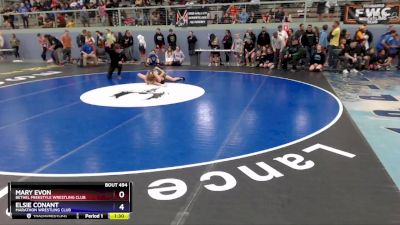 115 lbs Cons. Round 1 - Mary Evon, Bethel Freestyle Wrestling Club vs Elsie Conant, Marathon Wrestling Club