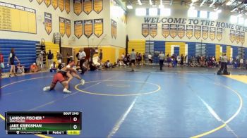 157 lbs Cons. Round 2 - Jake Kriegsman, Sunshine RTC vs Landon Fischer *, Unattached