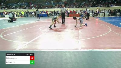 94 lbs Round Of 16 - Braxton Lanier, Edmond North vs Garrett Short, PC Takedown