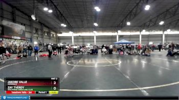 100 lbs Champ. Round 3 - Jakobe Valle, Homedale vs Zay Tverdy, Wolverine Wrestling Club