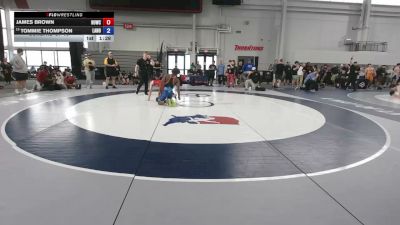 150 lbs Cons. Rd Of 16 - James Brown, Hurricane WC vs Tommie Thompson, Lawrence North