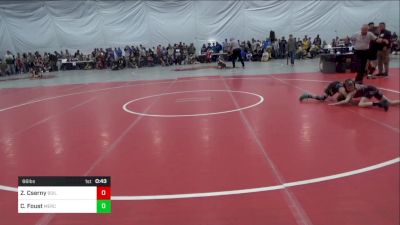 66 lbs Round Of 16 - Zackery Cserny, Boiling Springs vs Camden Foust, Mercersburg