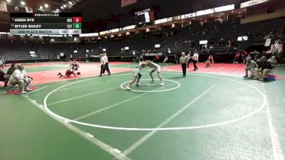 159 lbs 3rd Place Match - Myles Bailey, CLY2 vs Aiden Rye, ARC3