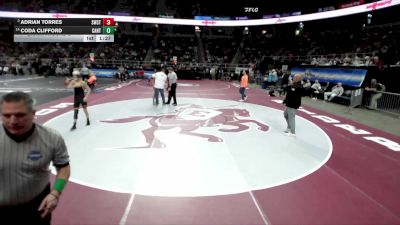 II-110 lbs Champ. Round 2 - Adrian Torres, Southwestern vs Coda Clifford, Canton