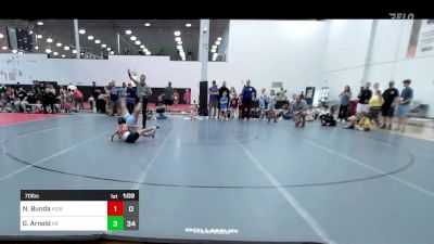 70 lbs Rr Rnd 1 - Nathan Bunda, KIDS vs Gavin Arnold, Kraken ES