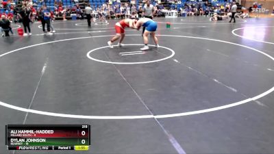 215 lbs Round 4 - Ali Hammil-Hadded, Millard South vs Dylan Johnson, Kearney