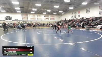 85 lbs Semifinal - Abhram Olivares, Mountain Home Middle School vs Kellen Fender, Lone Star Middle School