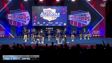 Twist & Shout - Inspire [2026 L1.1 Youth - PREP - Small] 2026 NCA All-Star National Championship