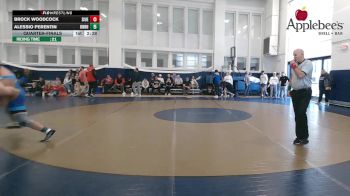 165 lbs Quarterfinal - Brock Woodcock, Southern Illinois vs Alessio Perentin, Unrostered- Spartan Combat RTC