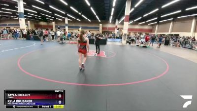 130 lbs Champ. Round 1 - Tayla Skelley, Texas vs Kyla Brubaker, MTX Titans Wrestling Club