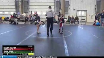 56 lbs Round 4 (8 Team) - Kyler Cramer, All American vs Dane Sigle, PA Alliance White