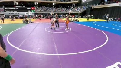 5A 235 lbs Champ. Round 1 - Kassidy Hill, Burleson vs Khylee Whalen, Dumas