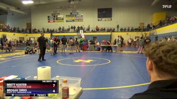 83 lbs Round 1 - Brett Koster, Hoxie Kids Wrestling Club vs Brogan Dirks, Scott City Takedown Club