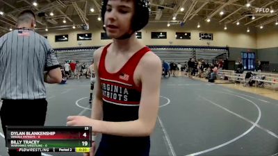 76 lbs Round 2 (8 Team) - Nate Patterson, Virginia Patriots vs Caleb Tsikerdanos, Warhawks Wrestling