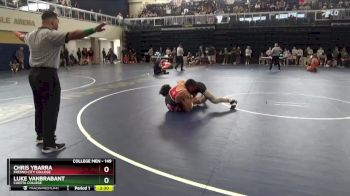 149 lbs Champ. Round 2 - Chris Ybarra, Fresno City College vs Luke VanBrabant, Cuesta College