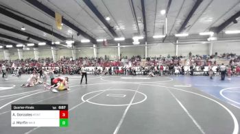 138 lbs Quarterfinal - Aadin Gonzales, Montrose Elite vs Jayden Morfin, NM Bad Boyz