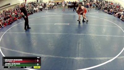 160 lbs Finals (8 Team) - James Scruggs, Indiana Blue vs Graham Rodgers, Team Texas