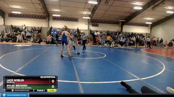 126 lbs Quarterfinal - Jack Noblin, Douglas vs Rylee Browen, Thunder Basin High School