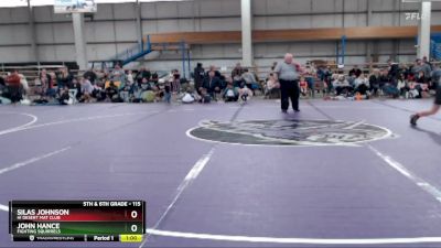 115 lbs Round 3 - John Hance, Fighting Squirrels vs Silas Johnson, Hi Desert Mat Club