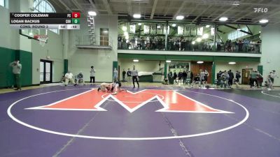 126 lbs Cons. Round 3 - Cooper Coleman, Peninsula Catholic vs Logan Backus, Christian Brothers High