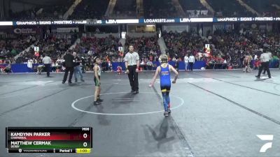 55 lbs Cons. Round 2 - Kamdynn Parker, Chaparral vs Matthew Cermak, Derby