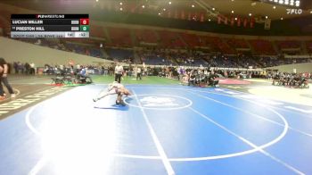 3A Boys 144 lbs Cons. Round 3 - Preston Hill, Burns Boys vs Lucian Miller, Burns Boys
