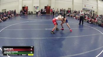 140 lbs Round 2 (6 Team) - Allen Diaz, Nebraska Red vs Joaquin Chacon, Team Arizona