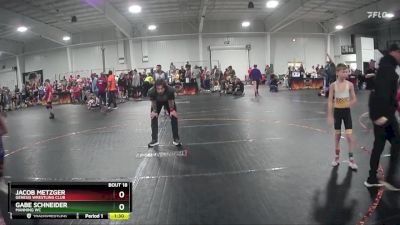 80 lbs Round 1 - Gabe Schneider, Manning WC vs Jacob Metzger, Genesis Wrestling Club