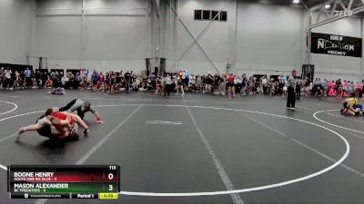 113 lbs Round 6 (8 Team) - Mason Alexander, BC Predators vs Boone Henry, South Side WC Blue