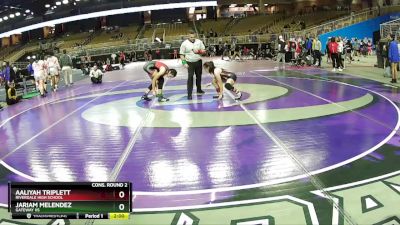 120 lbs Cons. Round 2 - Aaliyah Triplett, Riverdale High School vs Jariam Melendez, Gateway HS