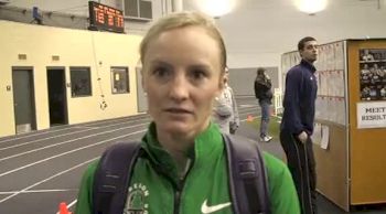 Shalane Flanagan after the mile at the 2011 UW Invitational