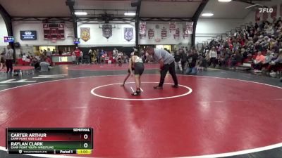 Semifinal - Raylan Clark, Camp Point Youth Wrestling vs Carter Arthur, Camp Point Kids Club