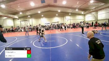 64 lbs Rr Rnd 2 - Pierce Burnett, B.A.W.C vs Brayden Little, Scissortail Wrestling Club