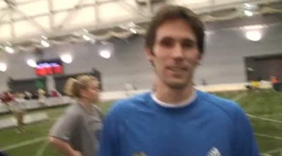Scott Crawford (UCLA) 2nd place, heat 2 of the men's mile (4.05) at the UW Invitational