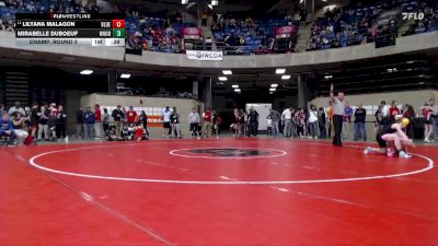 120 lbs Champ. Round 2 - Lilyana Malagon, Unattached vs Mirabelle Duboeuf, Unattached