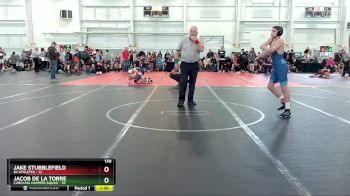 130 lbs Round 4 (10 Team) - Jacob De La Torre, Carolina Hammer Squad vs Jake Stubblefield, 84 Athletes