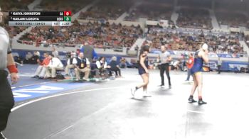 154-D1 1st Place Match - Kaiya Johnston, Casteel High School vs Kailani Lozoya, Queen Creek High School
