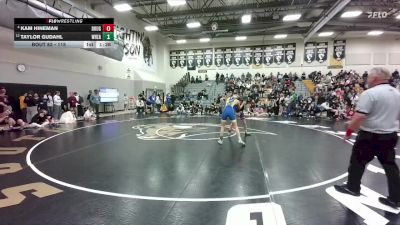 115 lbs Quarterfinal - Taylor Gudahl, Wheatland vs Kam Hineman, Douglas