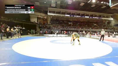 120 lbs Cons. Round 2 - Madison Devalle, Will C. Wood vs Anastasia Richardson, Liberty Ranch