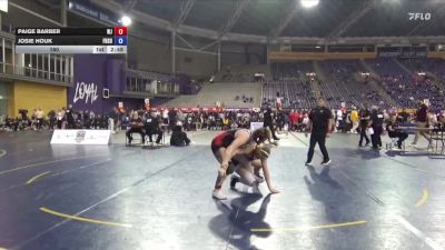 160 lbs Quarters & 1st Wb (16 Team) - Paige Barber, William Jewell College vs Josie Houk, Fort Hays State