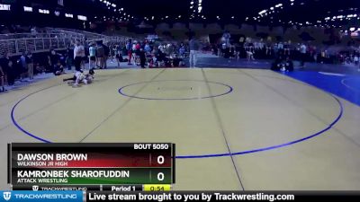 90 lbs Quarterfinal - Kamronbek Sharofuddino, Attack Wrestling vs Dawson Brown, Wilkinson Jr High